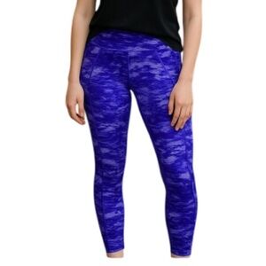 THE NORTH FACE Digital Camo Leggings Purple Print Mid-Rise Gorpcore Size XS